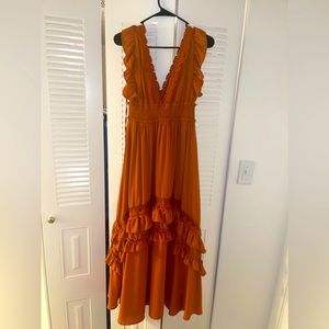 Baltic Born Maxi bump friendly burnt orange dress